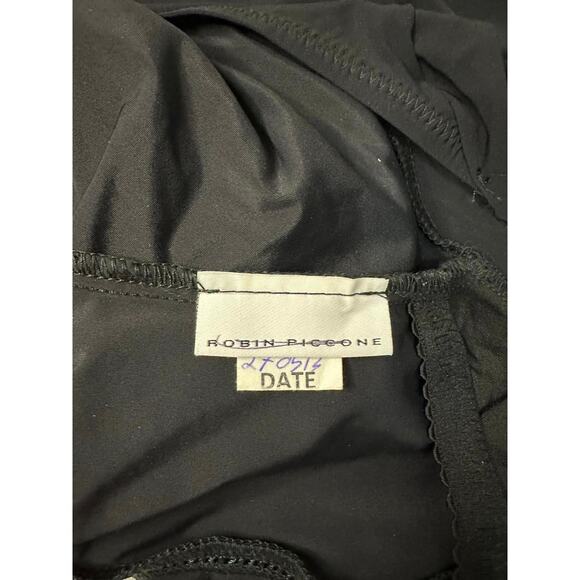 Robin Piccone One Piece Bathing Suit Black Backless Swimsuit Size Small/Medium - Picture 4 of 5